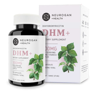 Dihydromyricetin Capsules (DHM) by Neurogan for alcohol recovery and clarity, featuring 300mg per serving.