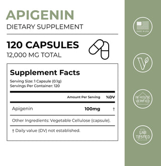Tabletas de apigenina