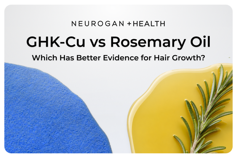 GHK-Cu vs. Aceite de romero: ¿Cuál tiene mejores pruebas para el crecimiento del cabello?