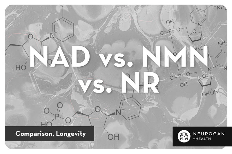 Comparación de NAD, NMN y NR, longevidad