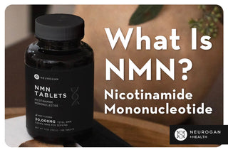 NMN Tablets bottle with the title 'What Is NMN?' displayed beside it.