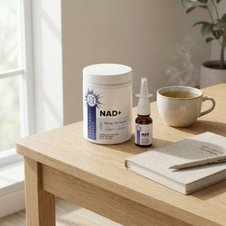 Icon illustrating NAD (Nicotinamide Adenine Dinucleotide) supplements for cellular energy production*.