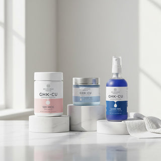 Icon depicting skin care supplements, symbolizing benefits for skin health and hydration.