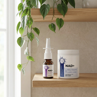 Icon representing energy-boosting supplements, featuring a power symbol for vitality support*.