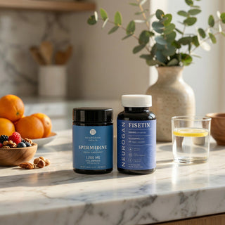 Hourglass icon representing supplements aimed at promoting longevity and healthy aging.