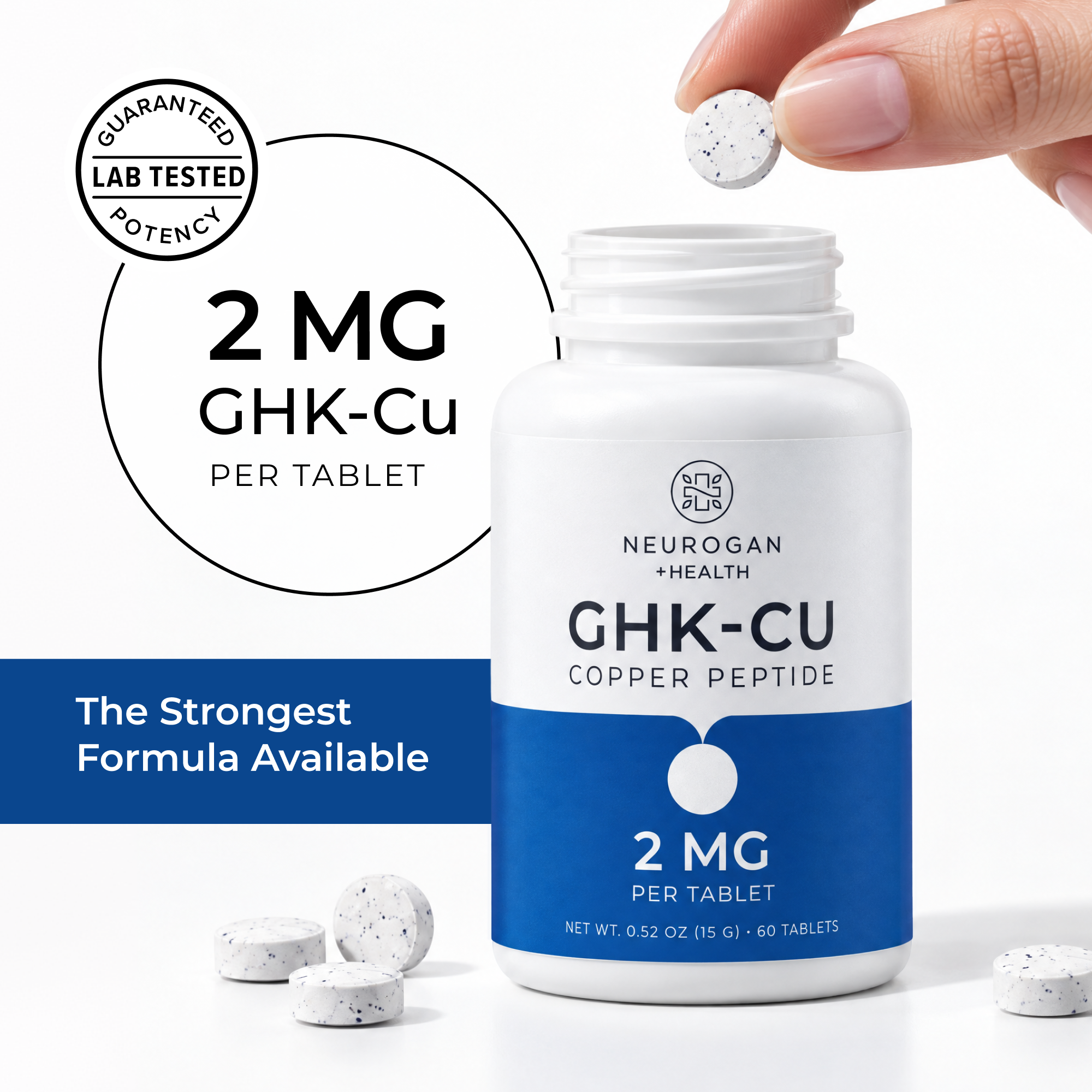 Oral GHK-Cu Copper Peptide Tablets 2mg