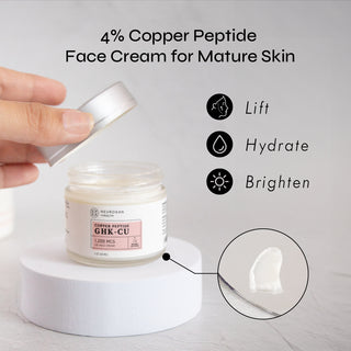 Crema facial con péptidos de cobre GHK-Cu