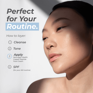 Perfect for Your Routine with Advanced GHK-Cu Copper Peptide Face Cream 2400mg application steps.