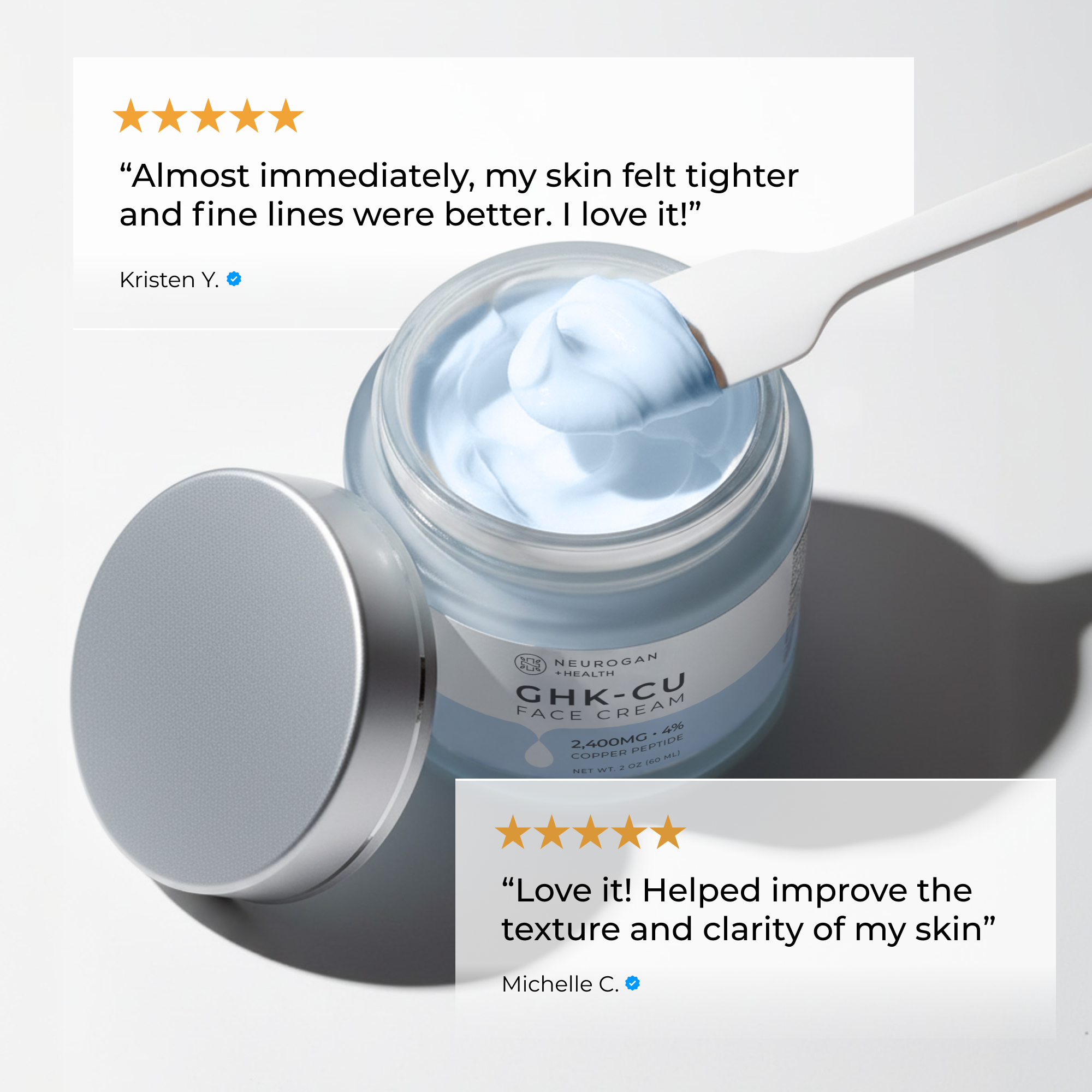 Advanced GHK-Cu Face Cream 2400mg 4% | Firmer Skin – Neurogan Health