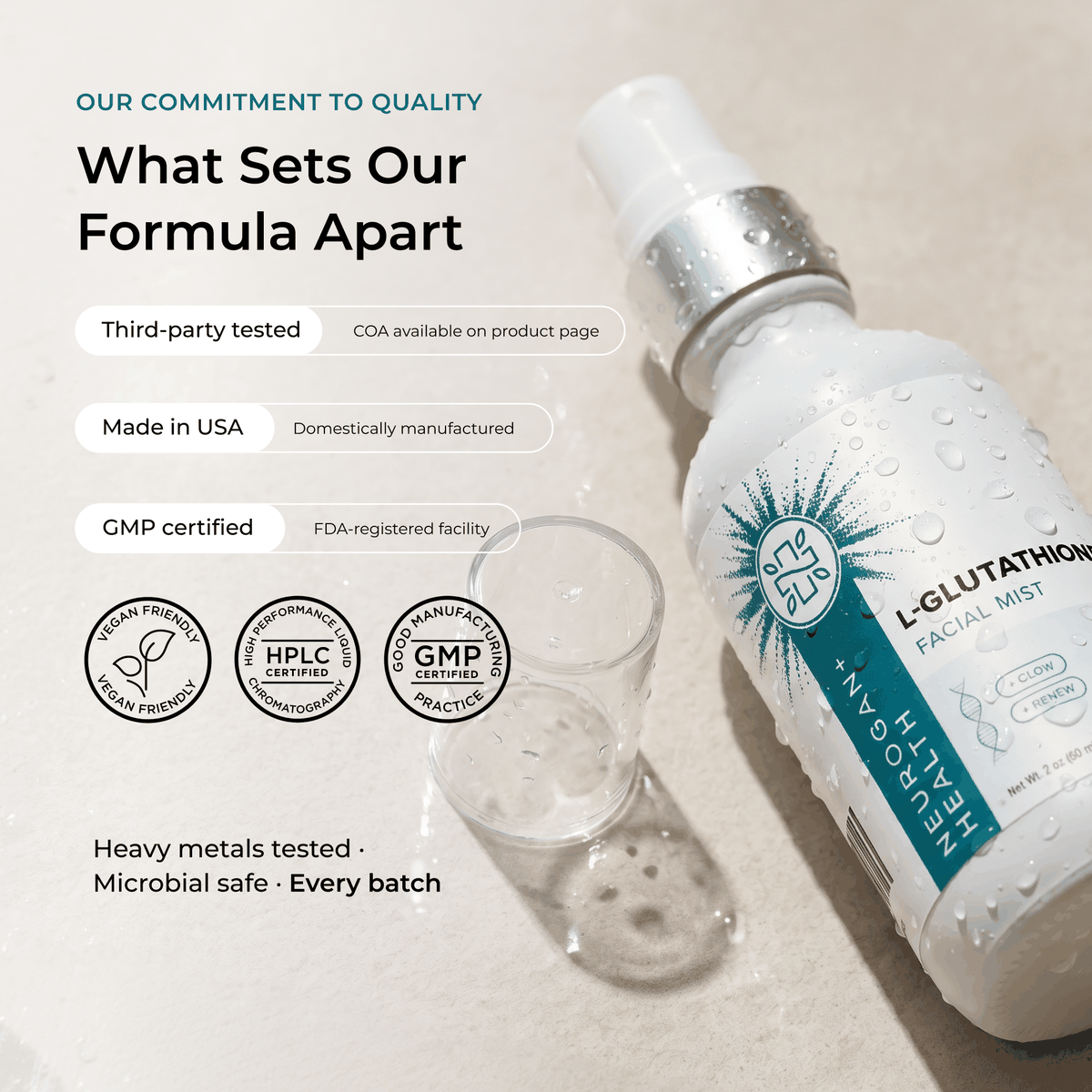 caffeine glutathione L-Glutathione Face Mist 120mg ghk-cu mechanisms for hair Size:5x30 ml vials and treat Kombinerad hy
