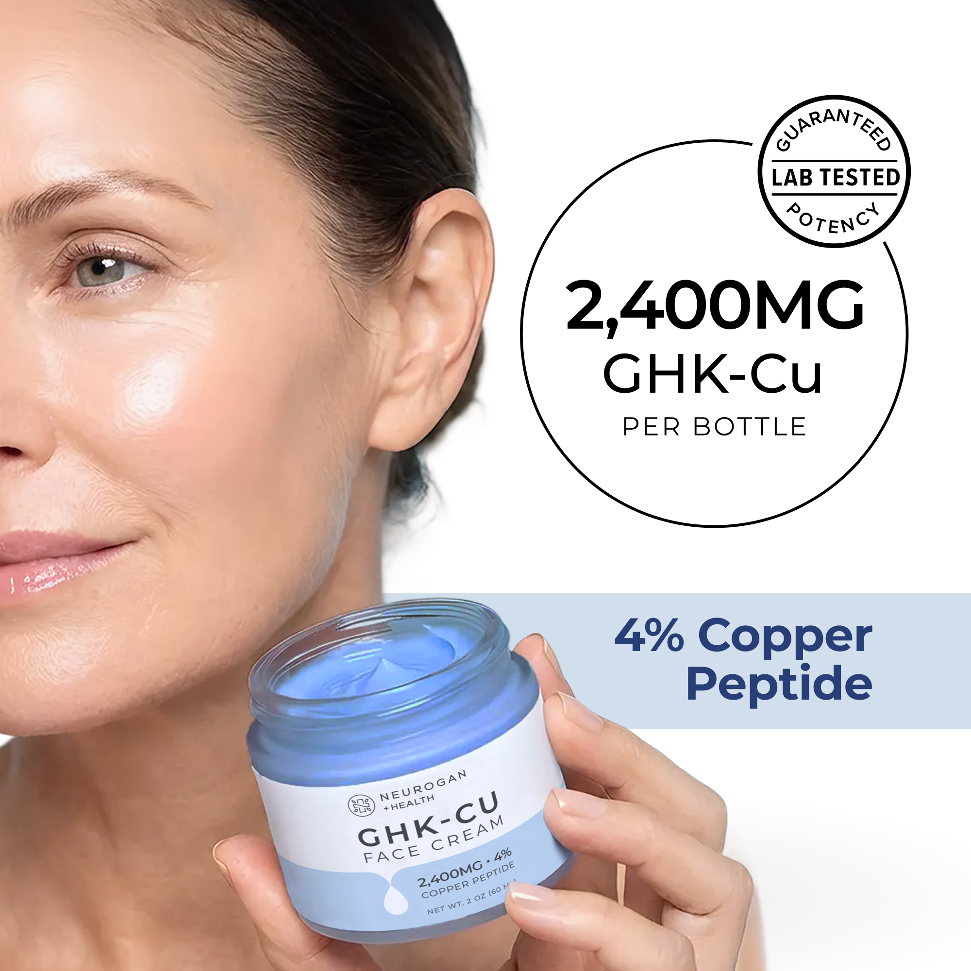 Neurogan Health, GHK-Cu Copper Peptide, Face Cream