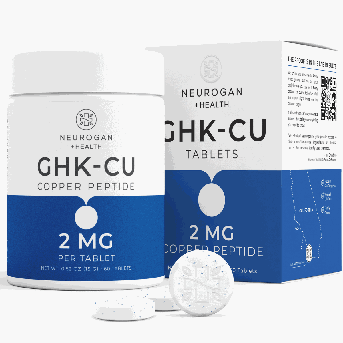 Tabletas de péptido de cobre GHK Cu