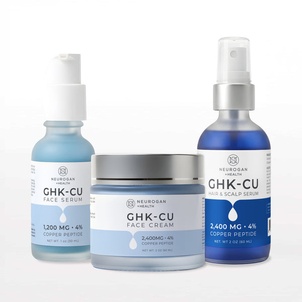 The Skin & Hair Stack | GHK-Cu Copper Peptide Bundle | Neurogan Neurogan Health The Skin & Hair Stack | GHK-Cu Copper Peptide Bundle | Neurogan Neurogan Health