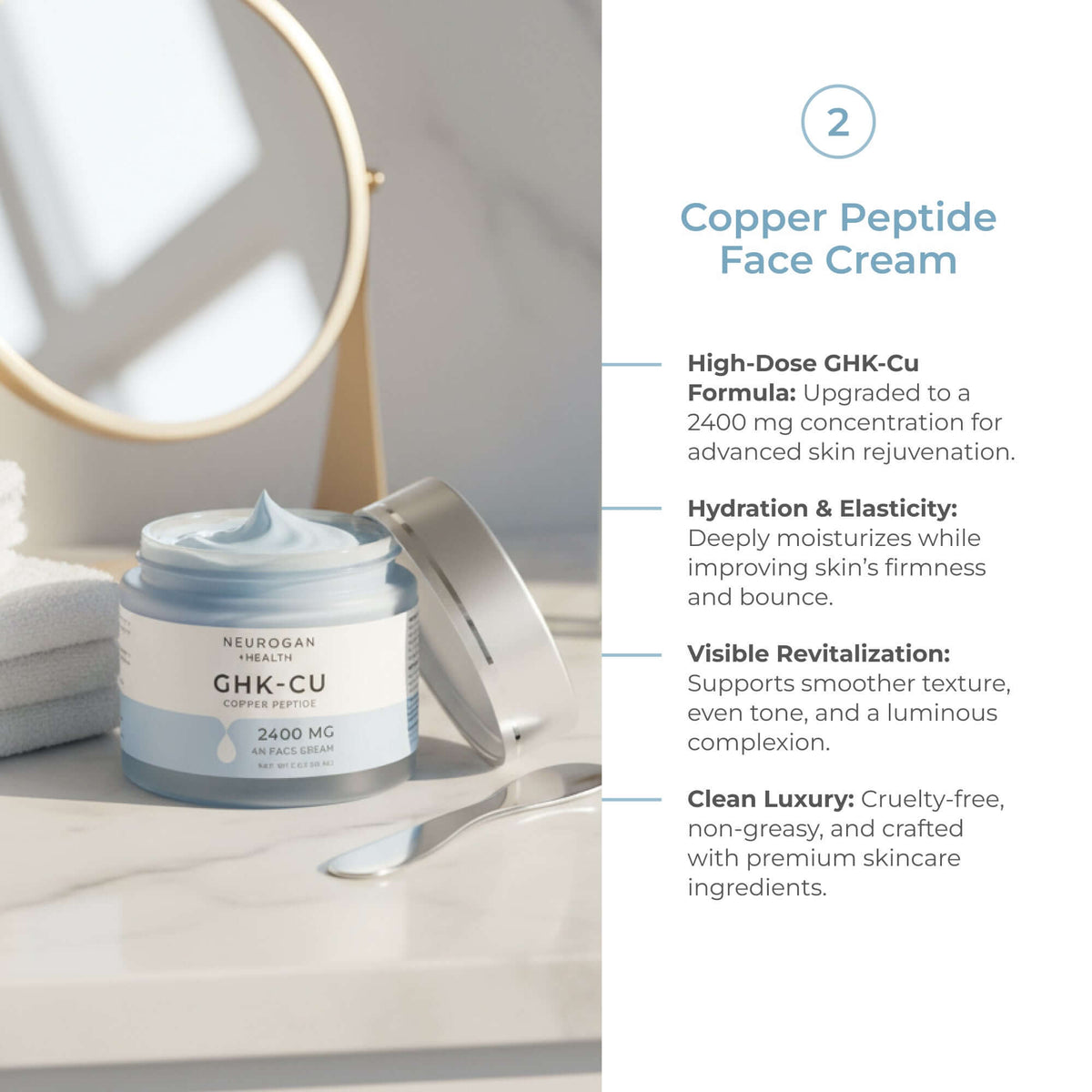The Skin & Hair Stack | GHK-Cu Copper Peptide Bundle | Neurogan  Neurogan  Health