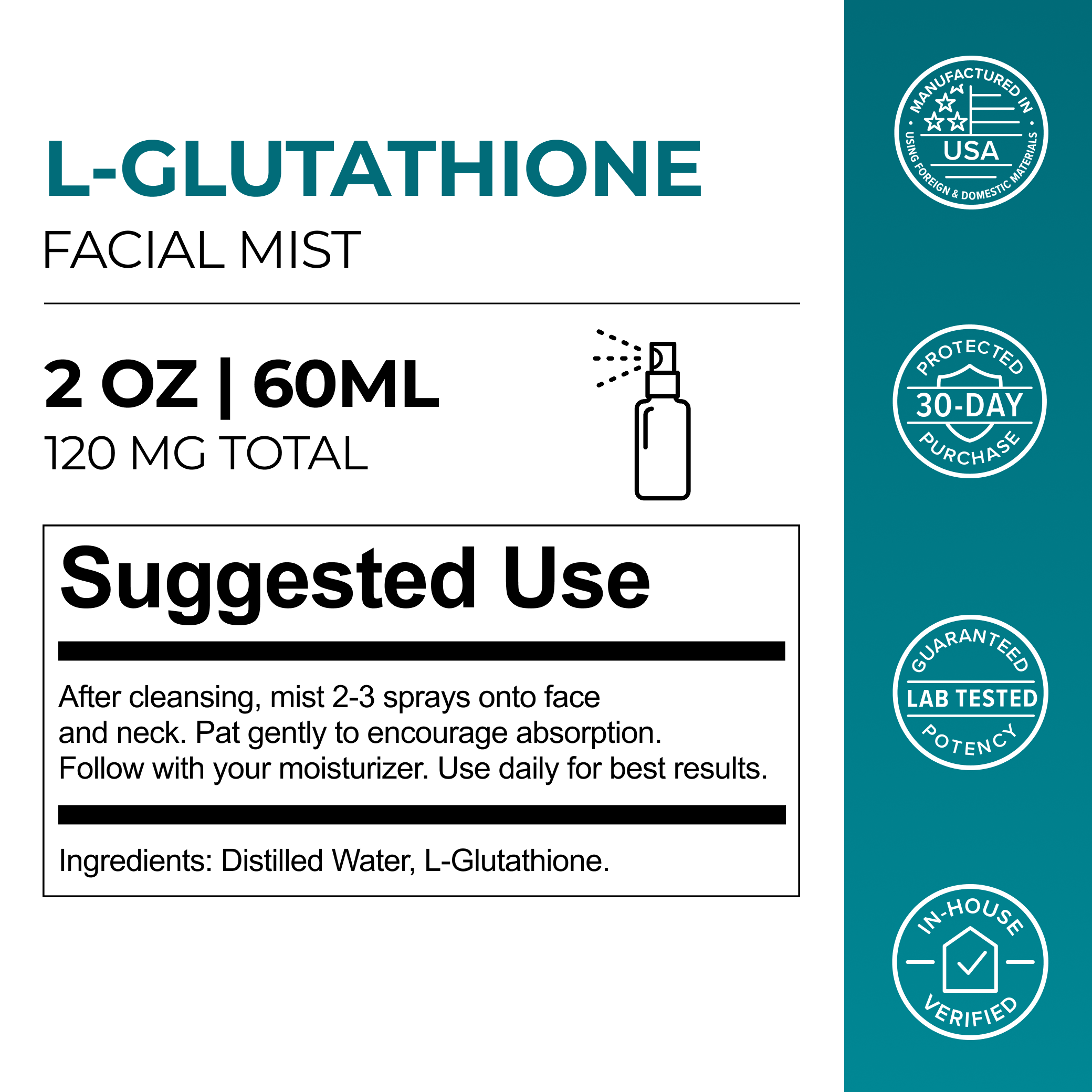 L-Glutathione Face Mist 120mg