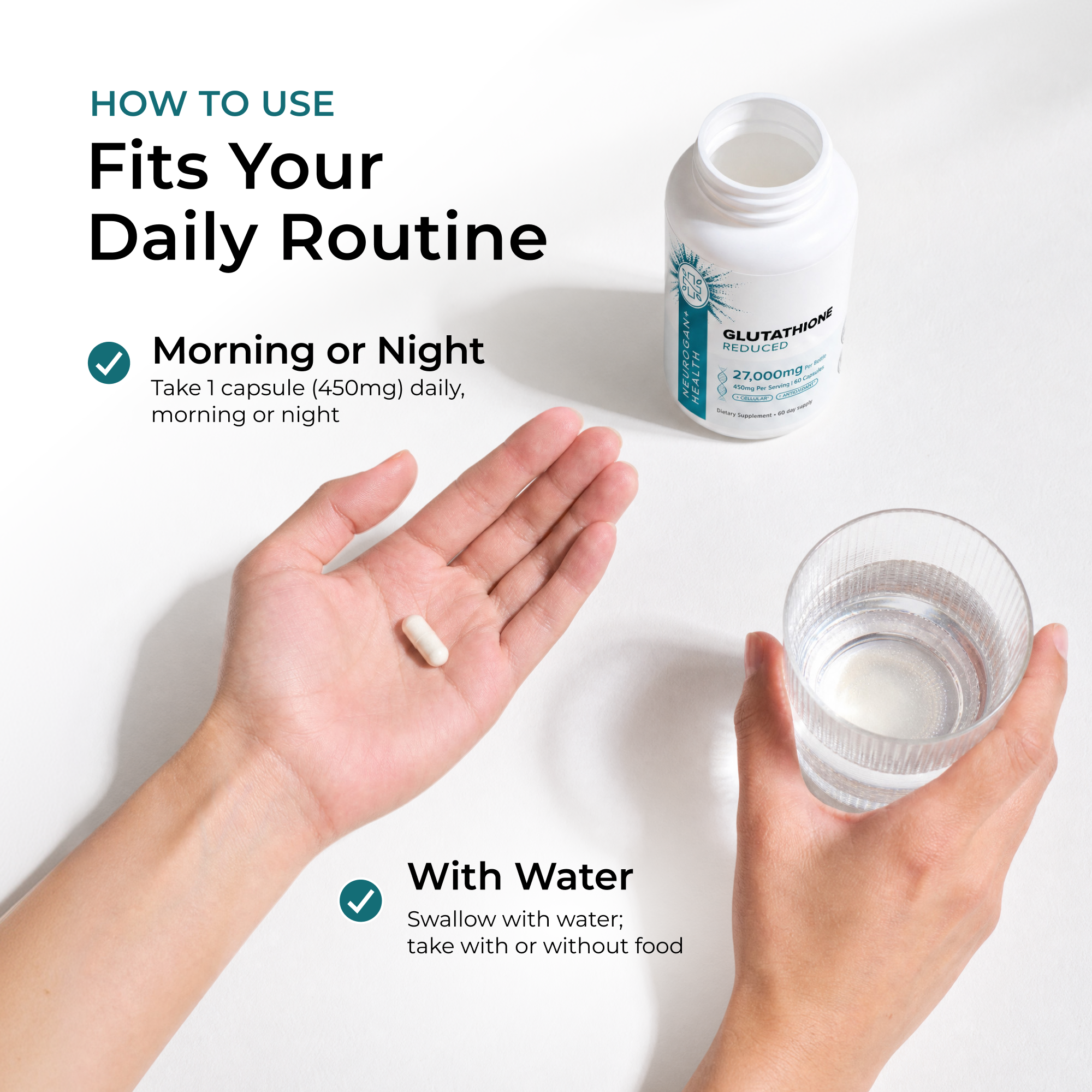 L-Glutathione Capsules 450mg