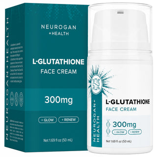 L-Glutathione Face Cream 60ml 300mg box and jar, front view