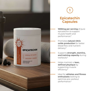 The Workout Stack supplement bundle featuring Epicatechin Capsules for enhanced strength and performance during workouts.