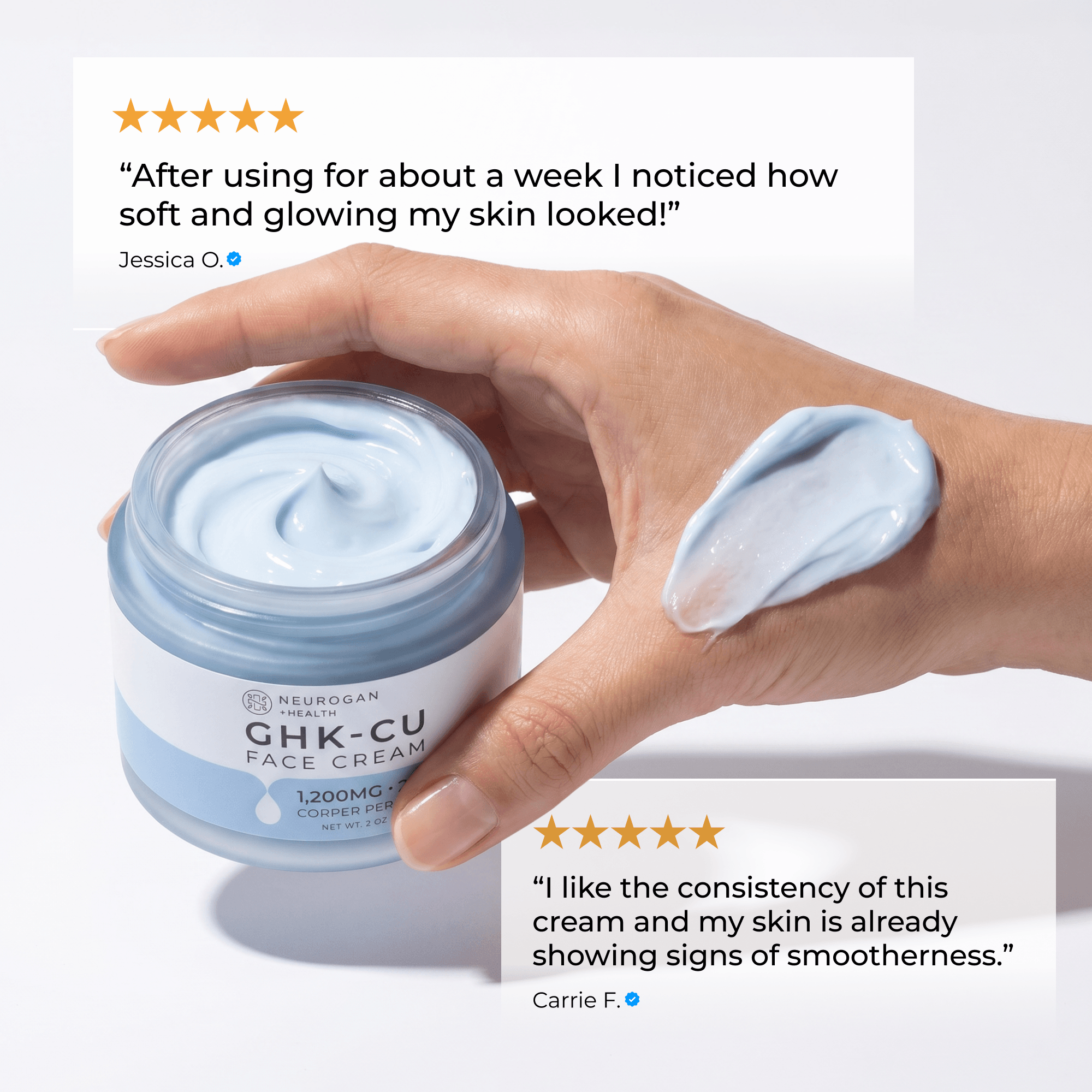 GHK-Cu Face Cream | All Skin Types | Low Price | 1200mcg Neurogan Health GHK-Cu Face Cream | All Skin Types | Low Price | 1200mcg Neurogan Health