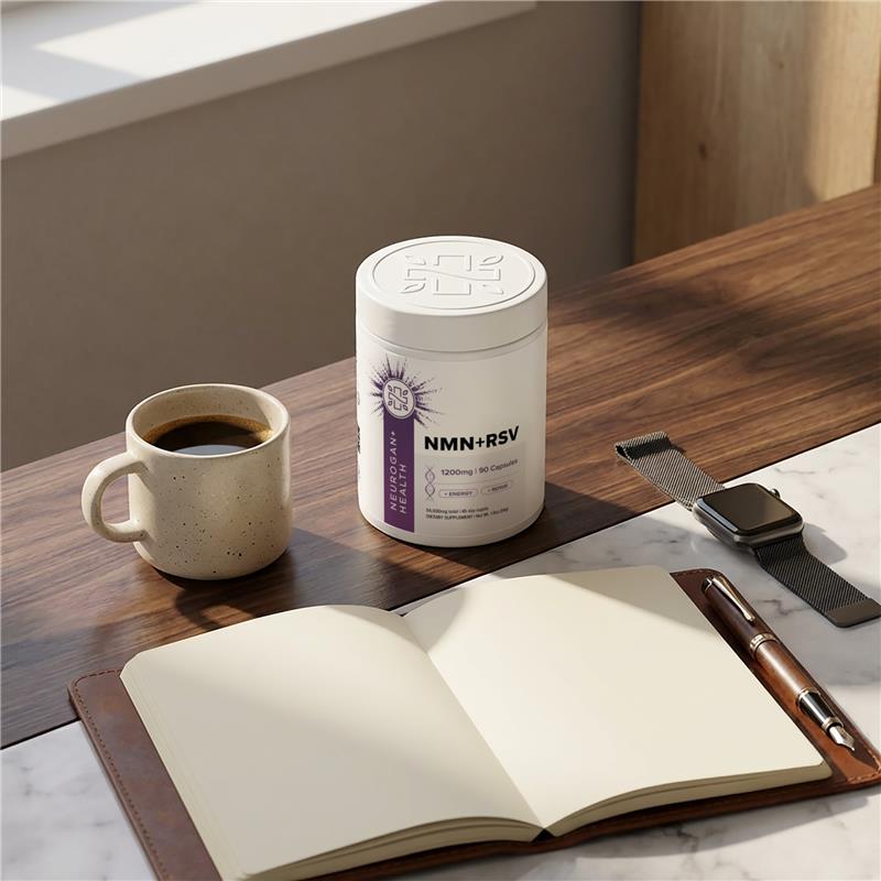NMN + Resveratrol Capsules | 1200mg, 90ct, Healthy Aging
