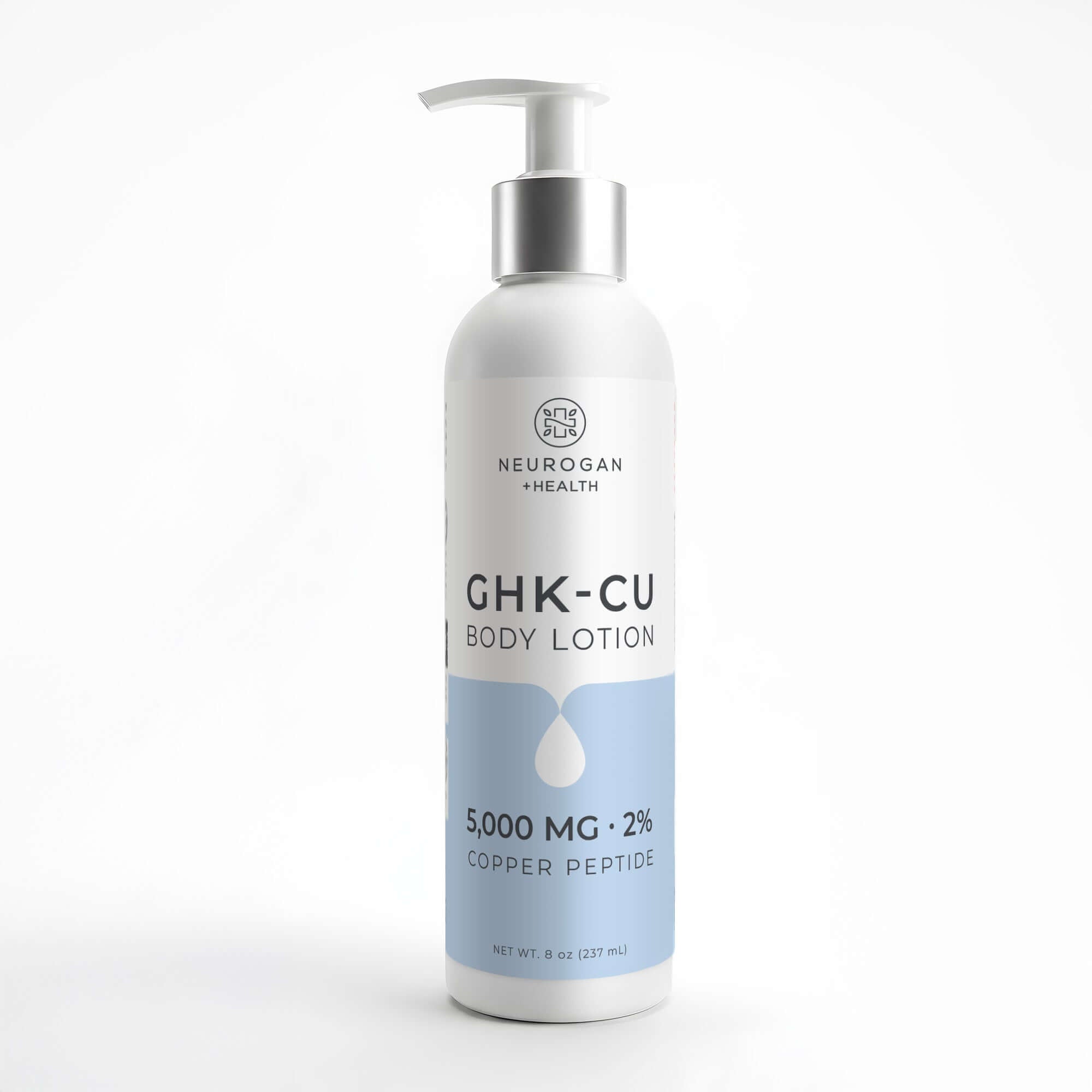 GHK-Cu Body Lotion 5000mg, Copper Peptide, 8oz