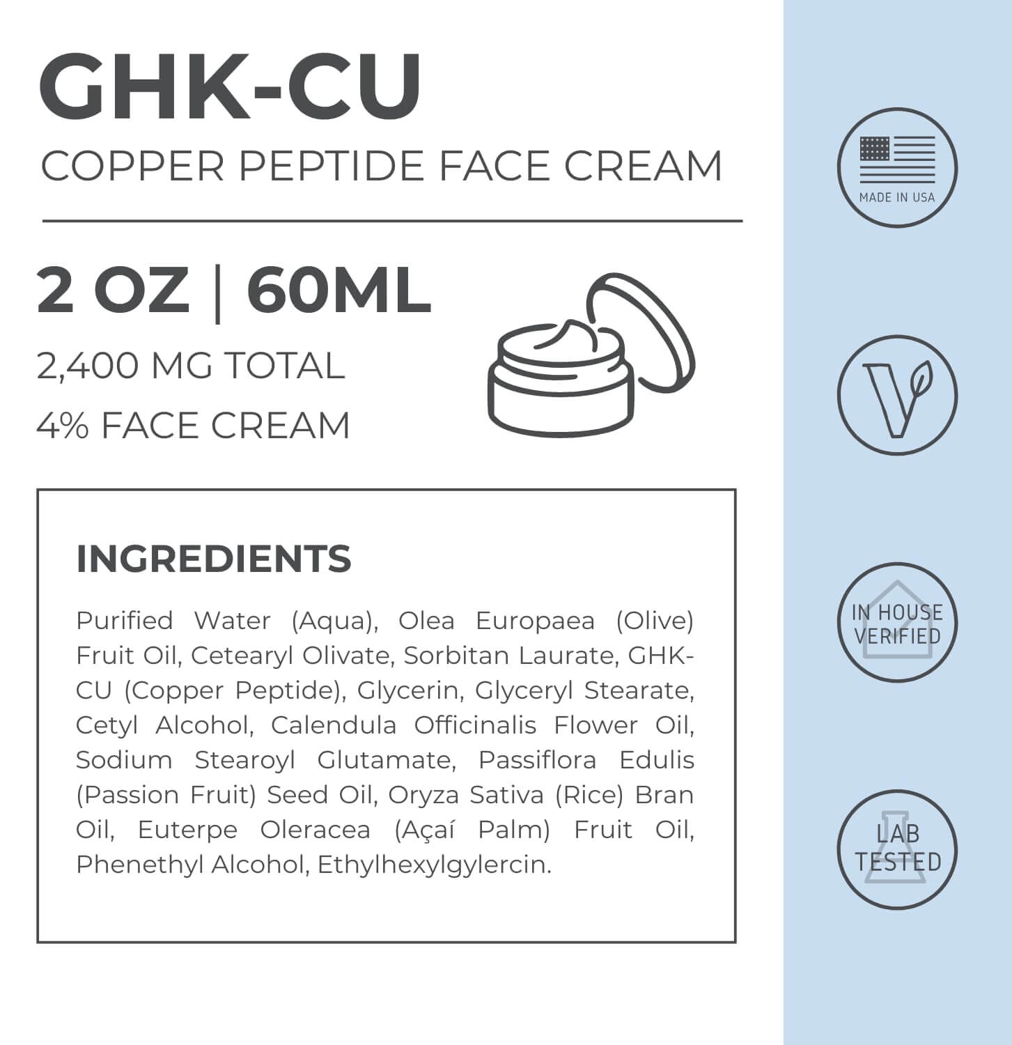 Advanced GHK-Cu Face Cream 2400mg 4% | Firmer Skin | Neurogan Neurogan Health Advanced GHK-Cu Face Cream 2400mg 4% | Firmer Skin | Neurogan Neurogan Health
