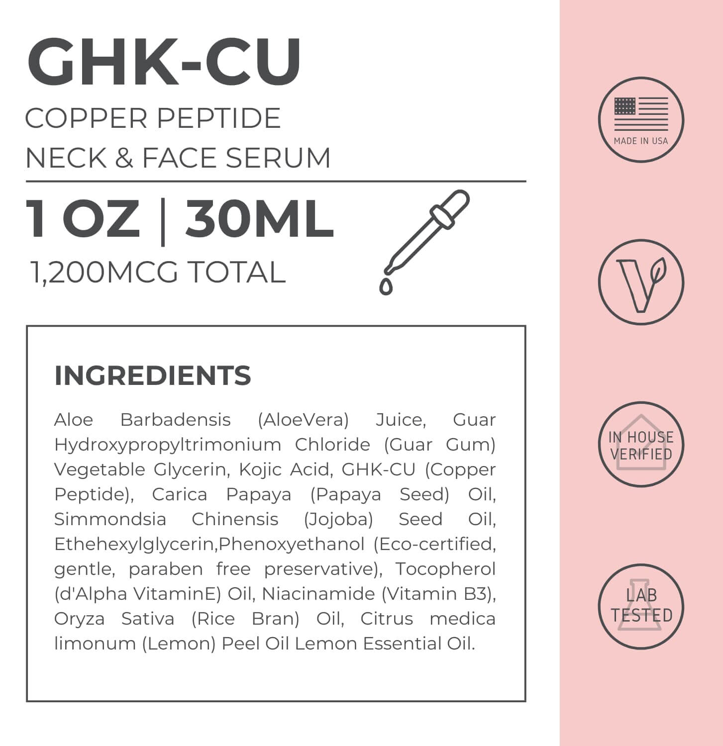 GHK-Cu Face Serum | 1200MG | Lab-Tested & High Potency Neurogan Health GHK-Cu Face Serum | 1200MG | Lab-Tested & High Potency Neurogan Health