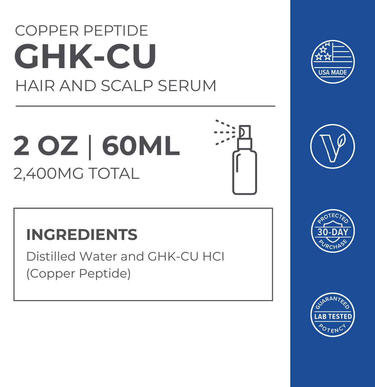 GHK-Cu Copper Peptide Hair & Scalp Serum GHK-Cu Copper Peptide Hair & Scalp Serum