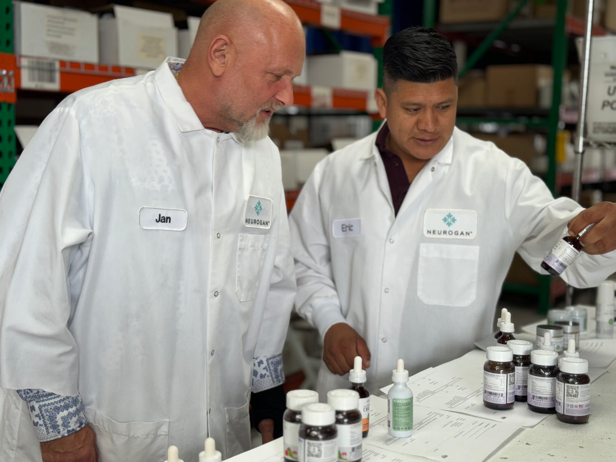 In-house production and testing of Neurogan products