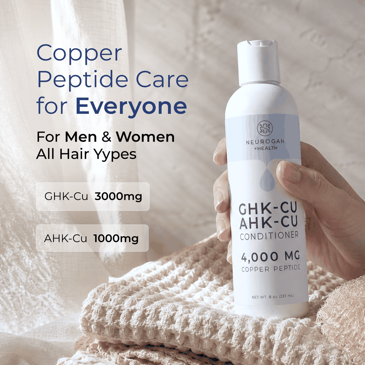 Acondicionador para el cabello GHK-Cu + AHK-Cu