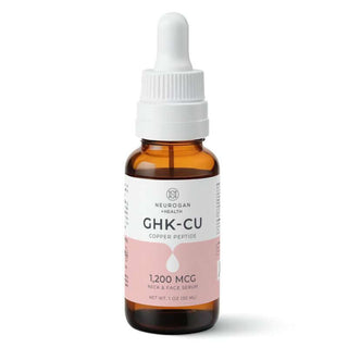 GHK-Cu Copper Peptide Neck & Face Serum in a dropper bottle for skin barrier health.